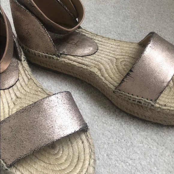 Splendid espadrilles crackle Velcro sandals - Picture 2 of 6